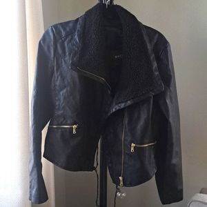 Pleather motto jacket.